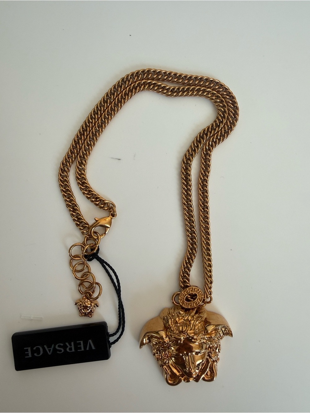 Versace Gold Medusa Head Pendant Necklace